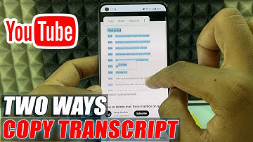 how to find transcript of youtube video on mobile? | 2 ways!