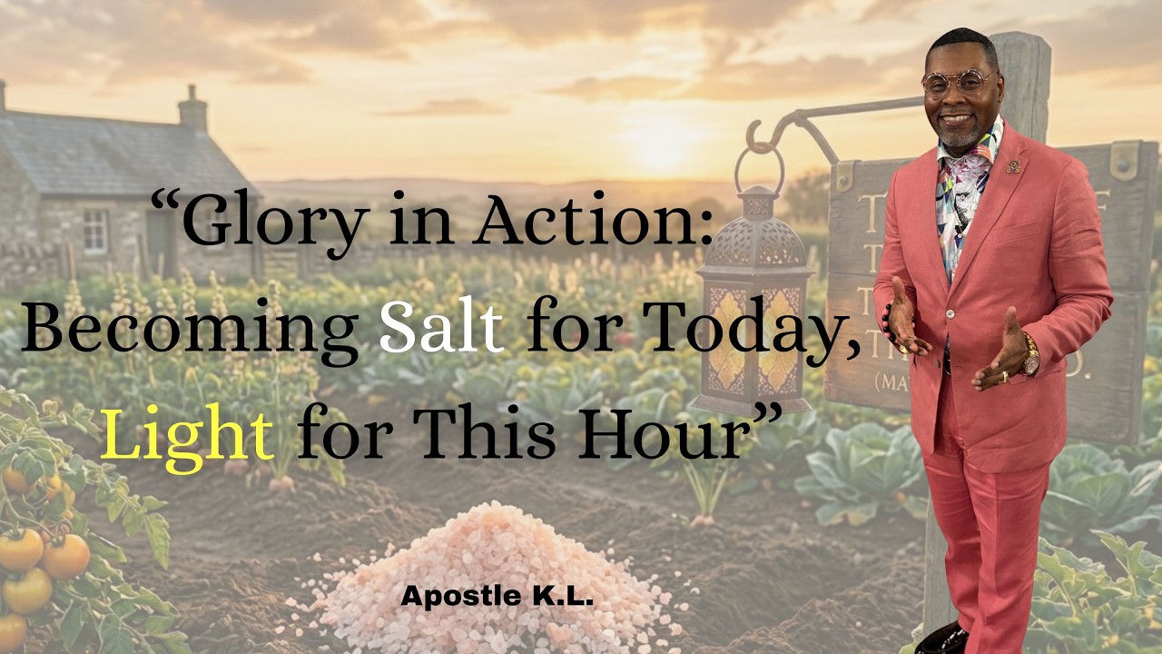 “Becoming Salt for Today, Light for This Hour” ~ Apostle K.L.