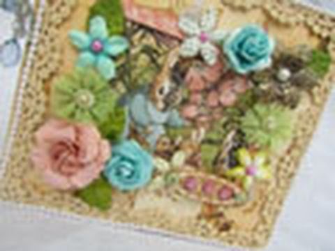 Once Upon a Springtime Mini Album scrapbooking tarjetas