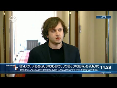 ირაკლი კობახიძე მოშიმშილე ელენე ხოშტარიას შეხვდა