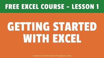 Getting Started with Excel | Excel For Beginners | FREE Excel Course