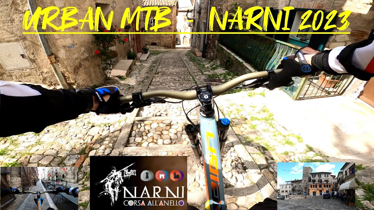 MTB URBAN a Narni - con le vie preparate per la Corsa all'anello 2023