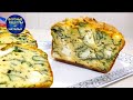 Вкусный кекс со шпинатом и сыром фета. Рецепт кекса из простых продуктов.