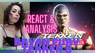 HE'S MORE ANGRY THEN BEFORE!!! TEKKEN'S 8 BRYAN FURY REVEAL Gameplay Reaction TRAILER!!!