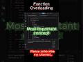 Oop's concept | function overloading in c++ #CodeBowla #cpp #dsa #shorts #shortsviral #coding