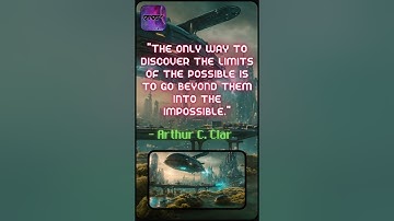 The only way to discover the limits of the possible is to go beyond them into the impossible #scifi