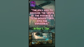 The only way to discover the limits of the possible is to go beyond them into the impossible #scifi