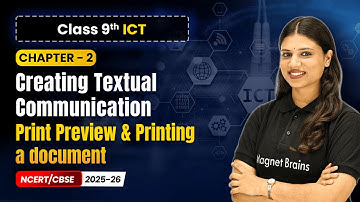 Libre Office Writer - Print Preview and Printing a document | Ch 2 | Class 9 ICT | CBSE 2025-26