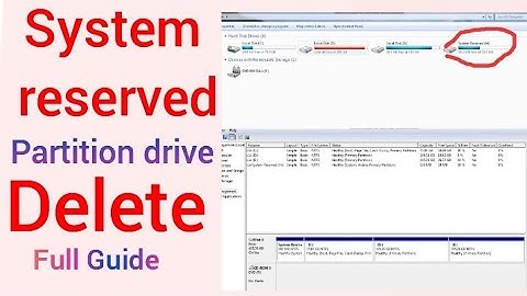 Computer , Laptop Partition drive delete Hindi,Apne system reserved partition delete kaise hota hai