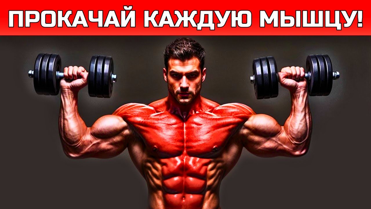 Эти 8 упражнений с гантелями полностью преобразят всё твоё тело (Стань БЕЗУМНО СИЛЬНЫМ!)