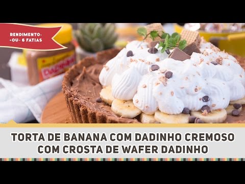 Torta de Banana com Dadinho cremoso - Receitas de Minuto