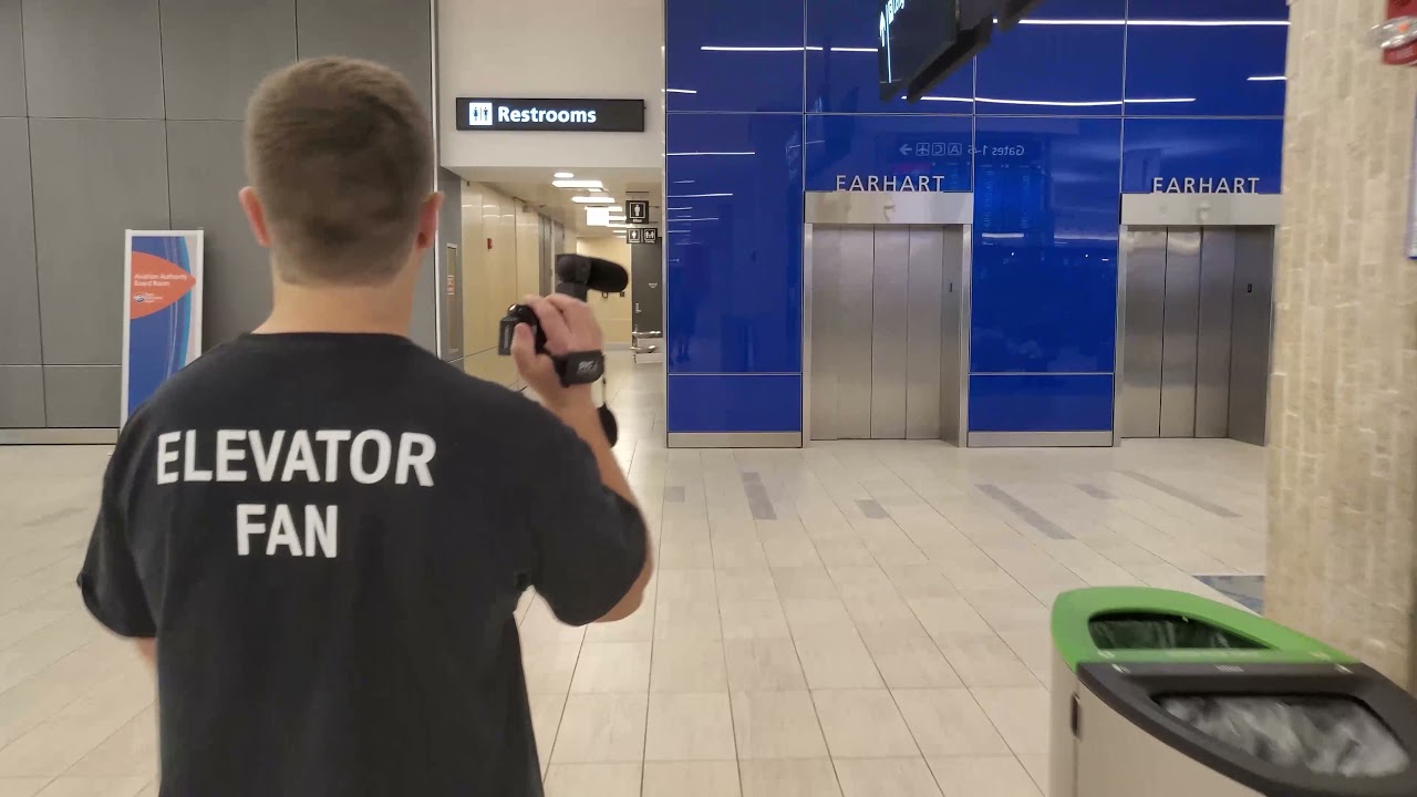 FINAL RIDE on ALL BANKS of Westinghouse Selectomatic Elevators at Tampa Int'l Airport Main Terminal