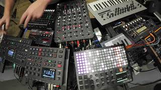 Jam session on 2nd February 2023 - using only drums- Syntakt + TR8S + Octatrack + LXR02