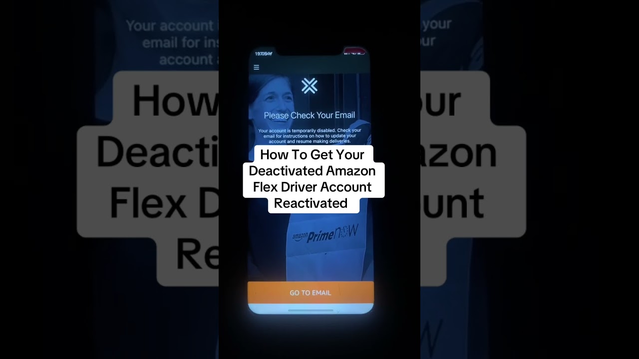 How to reactivate amazon flex driver account 