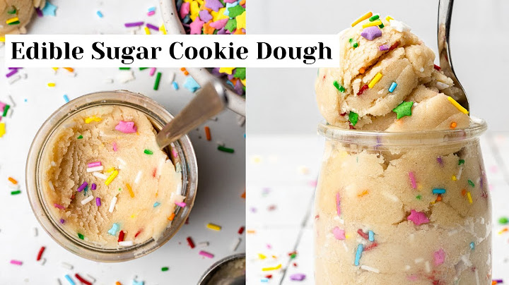 How to make homemade edible sugar cookie dough