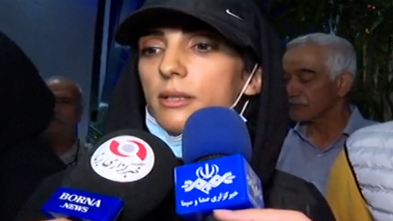 Atleta iraniana Elnaz Rekabi, que competiu sem o véu, é acolhida