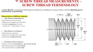 unit3 Angular , Screw thread , Gear & Surface finish measurement