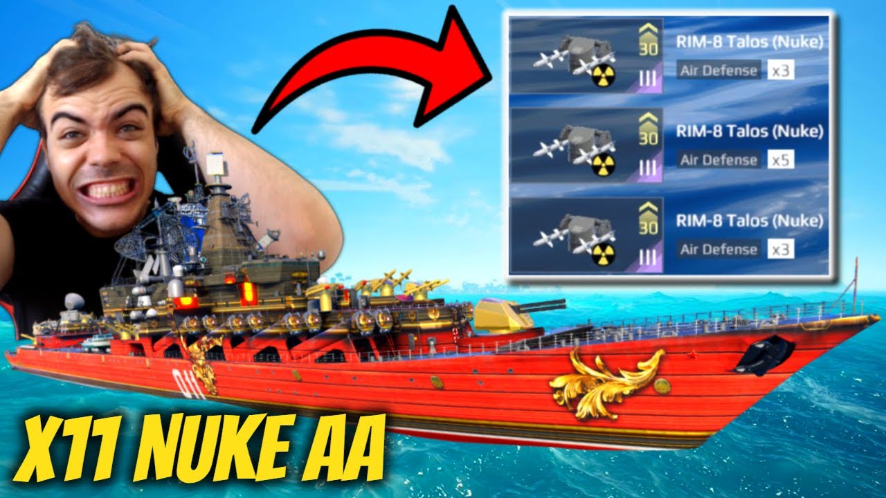 RF Varyag with 11 RIM-8 Talos Nukes MELTS Everything! – Modern Warships