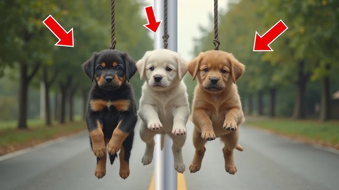 3 Helpless K9 German Shepherd Puppies Were Tied To A Tree, Then A Soldier Did The Unthinkable...