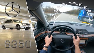 Sclass S350 W220 | Topspeed drive on german autobahn 245HP