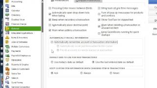 How To Automatically Recall Information in QuickBooks