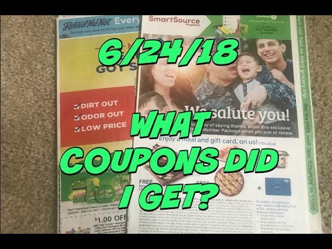 6/24/18 ~ WHAT COUPONS DID I GET?