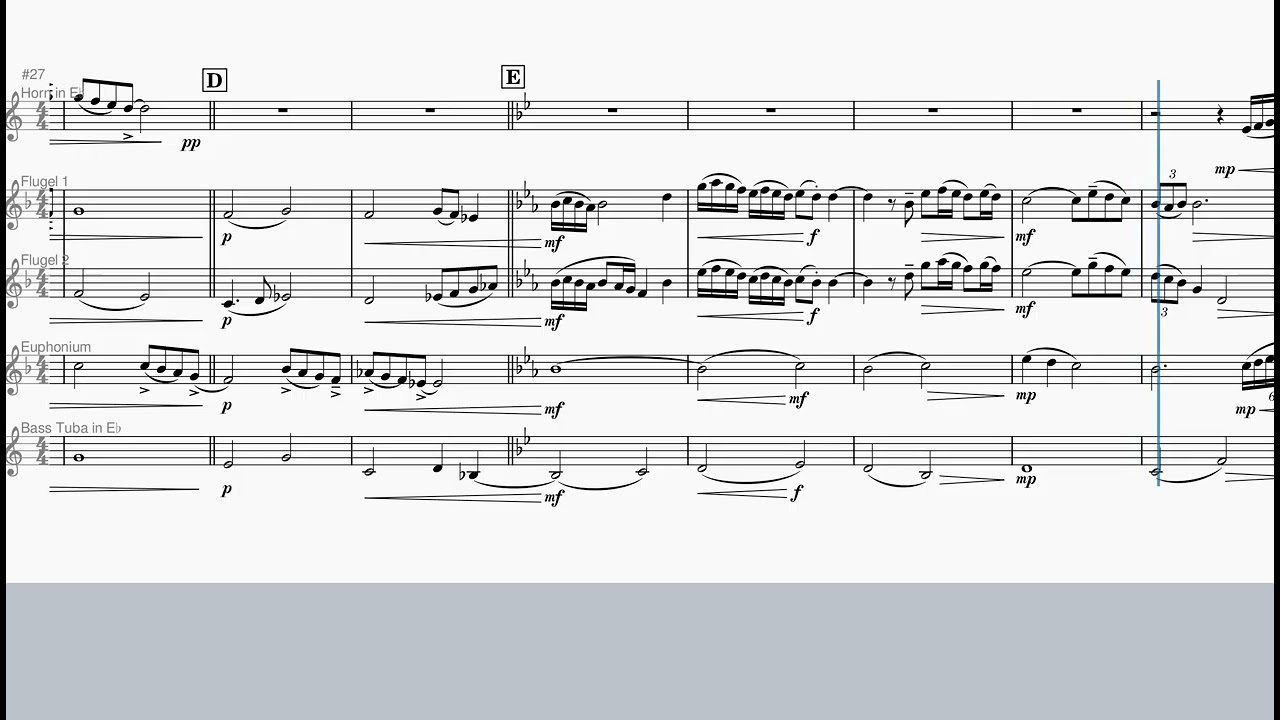 Gabriel's Oboe, Brass Quintet, Com: Ennio Morricone, arr: Harmer Bortsall #brassquintet #sheetmusic