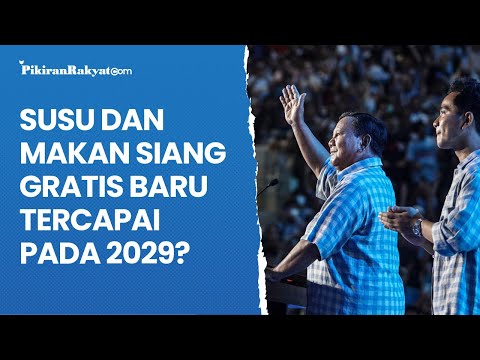 TKN Prabowo-Gibran Sebut Susu dan Makan Siang Gratis Baru Tercapai pada 2029