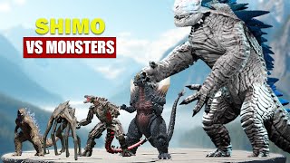 Shimo vs Giant Monsters |3D Monsters Size Comparison