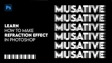 Refraction Text Effect in Photoshop | Make Text Refract Like Glass