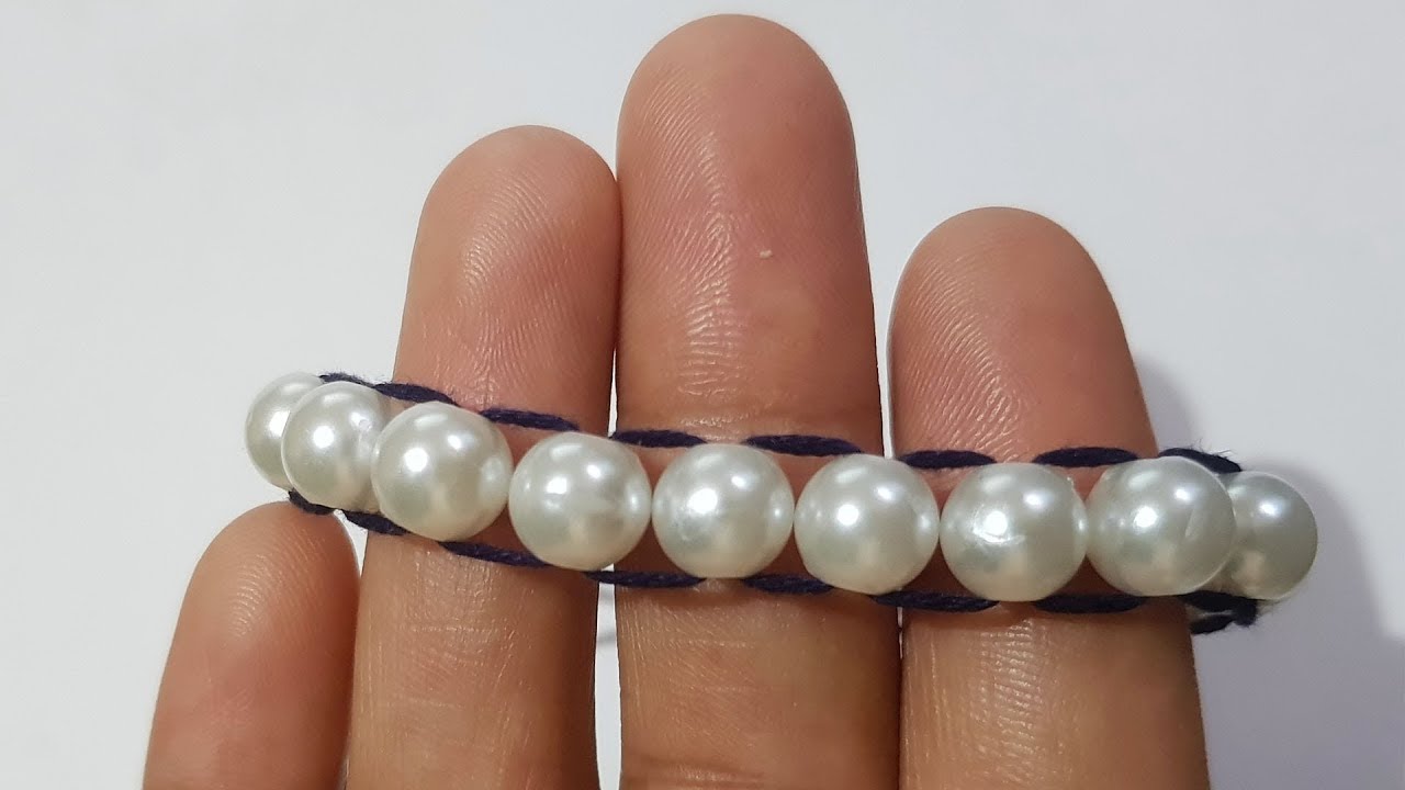 Diy Super Easy Tutorial On How To Make Pearl Bracelets.💫 