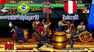 FT5 @samsho2: colorfulplayer99 (BR) vs RubicoM (PE) [Samurai Shodown II Fightcade] Jun 13