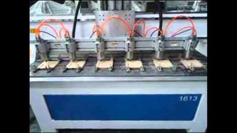 6 heads cnc router machine  1613 multi heads  woodworking cnc