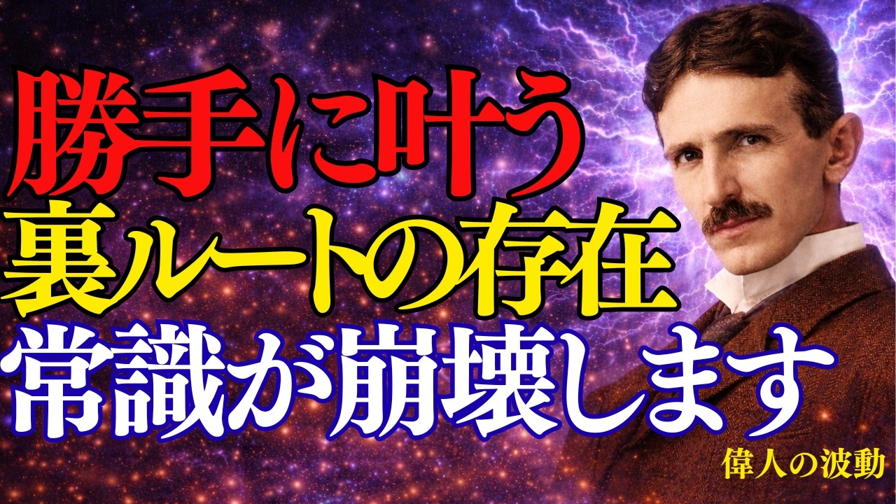 99％は知らない「運命が勝手に動き出す5つの法則」〜テスラが教える波動×引き寄せの真実〜
