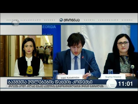 სოფო კილაძე მესამე სექტორს ბავშვთა უფლებებზე მომზადებულ კოდექსს აცნობს