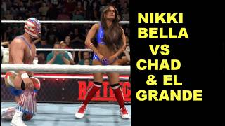 WWE 2K26 Nikki Bella vs Chad & El Grande - 2 on 1 Iron Challenge