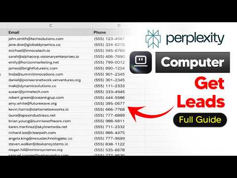 How To Use Perplexity Computer To Get More Leads For Your Business - Perplexity Computer