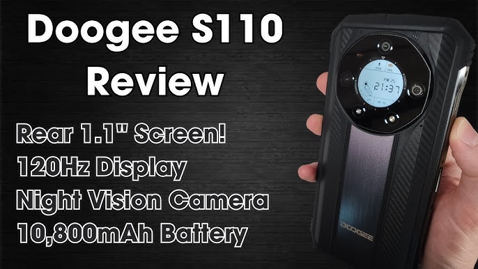Doogee S110 Dual Screen & Big Battery Rugged Phone Quivk Unboxing + Hands  On Video. 