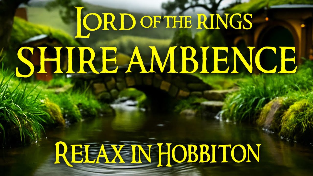 Hobbiton Dreamscape 4K | Fantasy Ambient Background & Relaxing Music