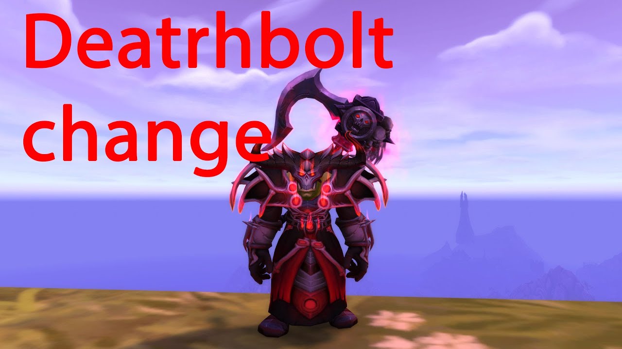 Deathbolt change - Affliction warlock pvp - Shadowlands 9.2