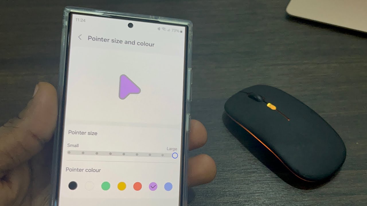 How to Change Mouse Pointer Color on Samsung Phone