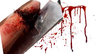 خدعة الاصبع المقطوع مكياج سينمائي Cinematic Makeupp