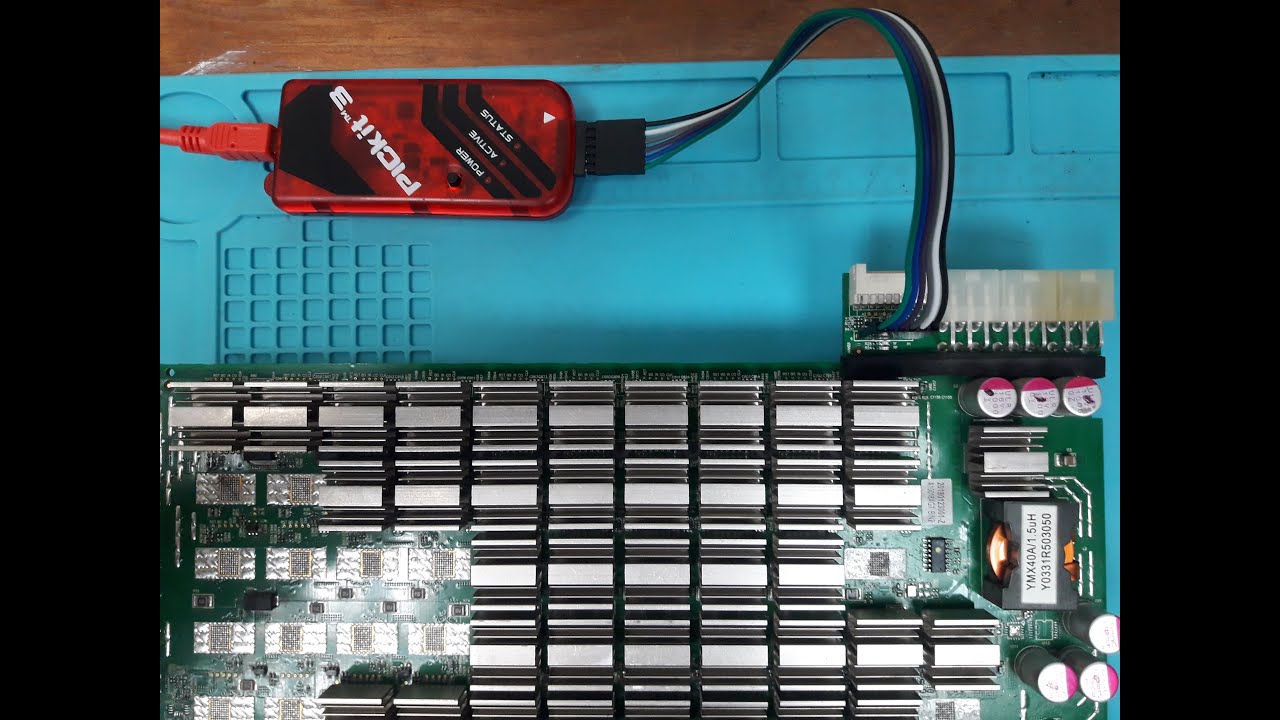 Programar PIC16F1704 de Antminer S9  usando PICKIT3