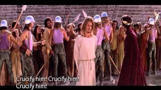 Jesus on trial before Pilate (with lyrics)