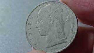 💰 1949 Belgium 5 Francs Coin Worth $1,000 The Truth! #CoinValue #Numismatics