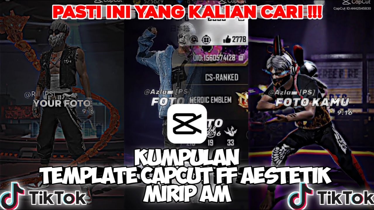 TOP 30 TEMPLATE CAPCUT FREE FIRE JEDAK JEDUK VIRAL TERBARU 2023