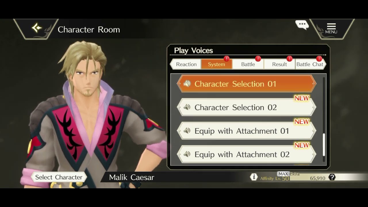 Tales of Crestoria play Voices Malik Caesar (CV: Hiroki Touchi)