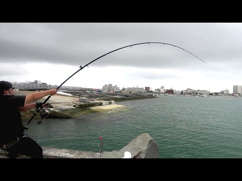 【GTチャレンジ】徹底して狙う。油断したその時…忍び寄る影　ショアGT 沖縄釣り　Giant Trevally　釣り