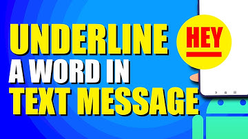 Hoe je een woord in een tekstbericht op Android kunt onderstrepen (eenvoudige methode)