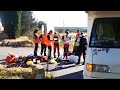 Le motard a rencontr le campingcar de plein fouet